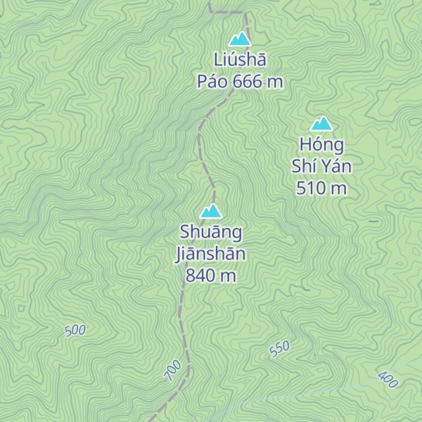 Map of Shuāng Jiānshān