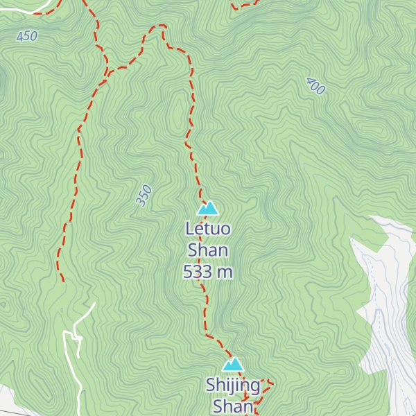 Map of Letuo Shan