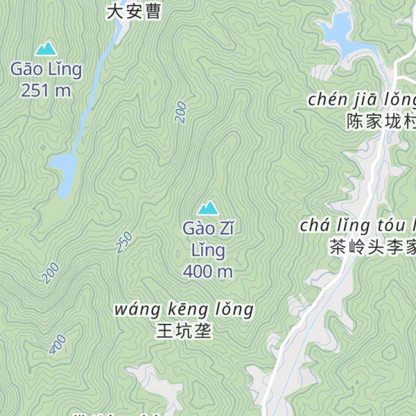 Map of Gào Zǐ Lǐng
