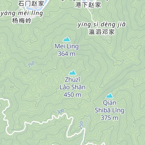 Map of Zhúzǐ Lǎo Shān