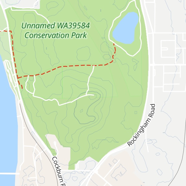 Map of Mount Brown