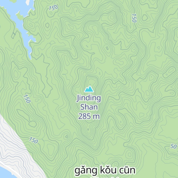 Map of Jinding Shan