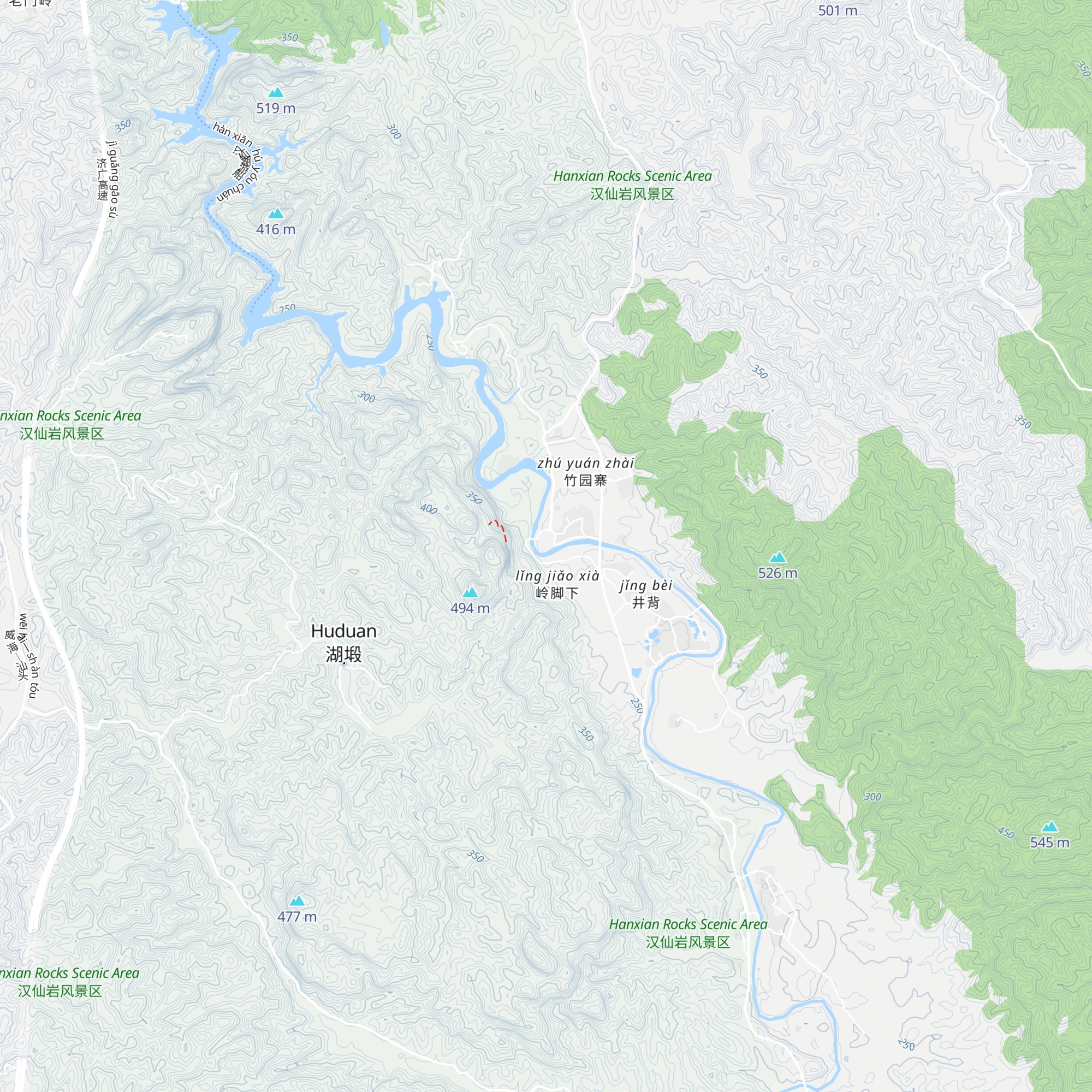 Hàn Xiānyán Yóukè Zhōngxīn map