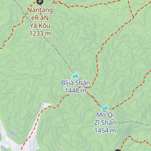Map of Bǐjià Shān