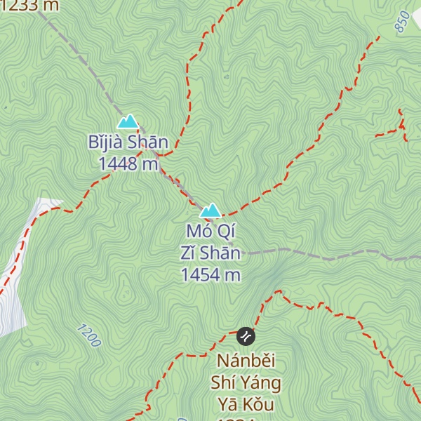 Map of Mó Qí Zǐ Shān