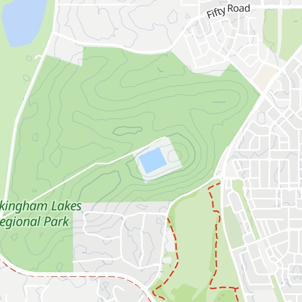 Map of Tamworth hill
