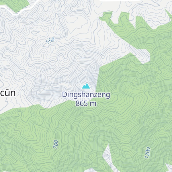 Map of Dingshanzeng