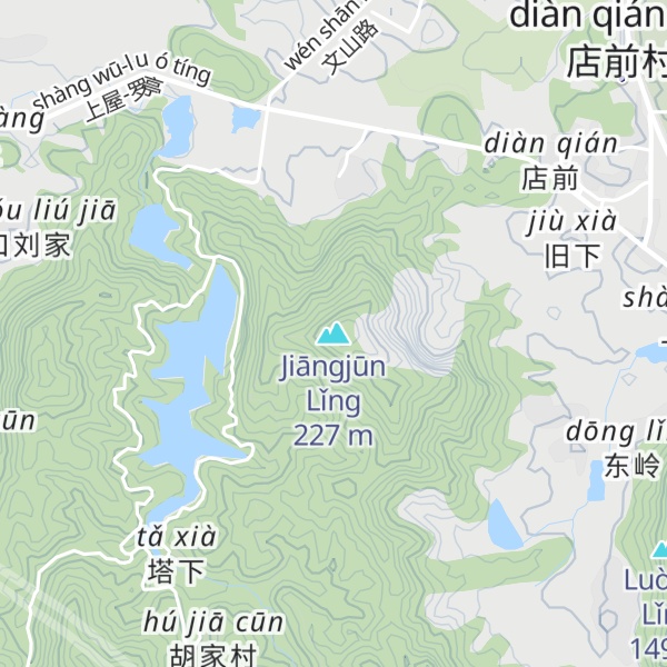 Map of Jiāngjūn Lǐng