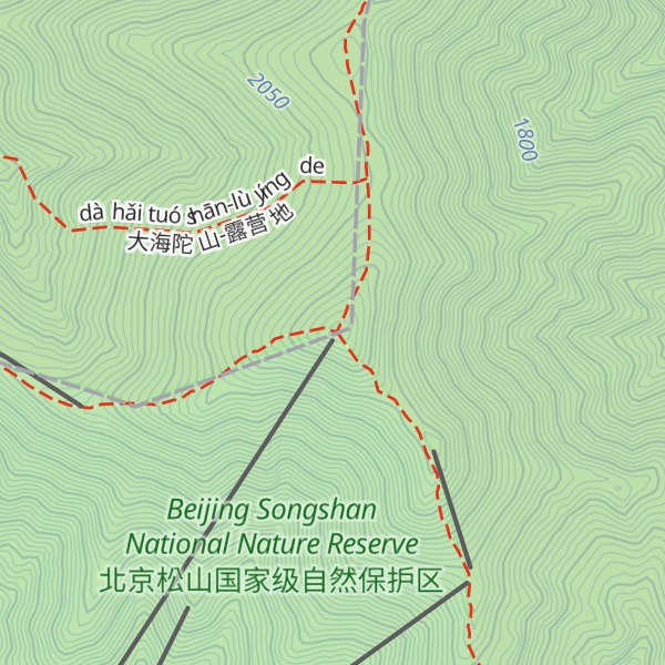 Map of Songshan Summit (Small Haituo)
