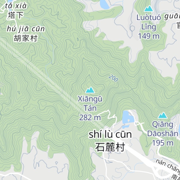 Map of Xiāngū Tán
