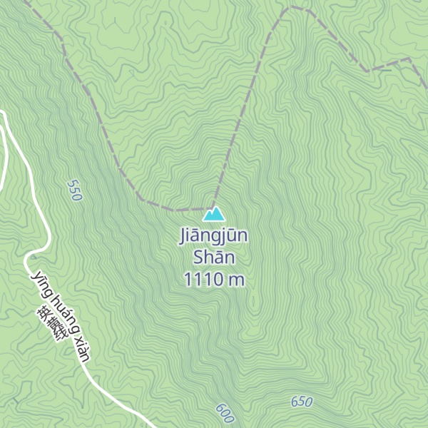 Map of Jiāngjūn Shān