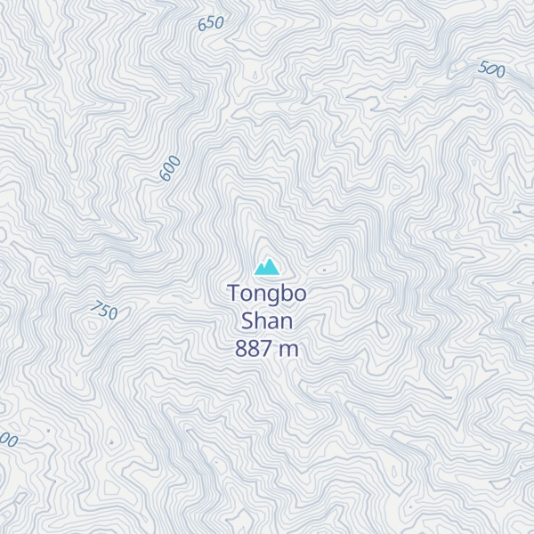 Map of Tongbo Shan