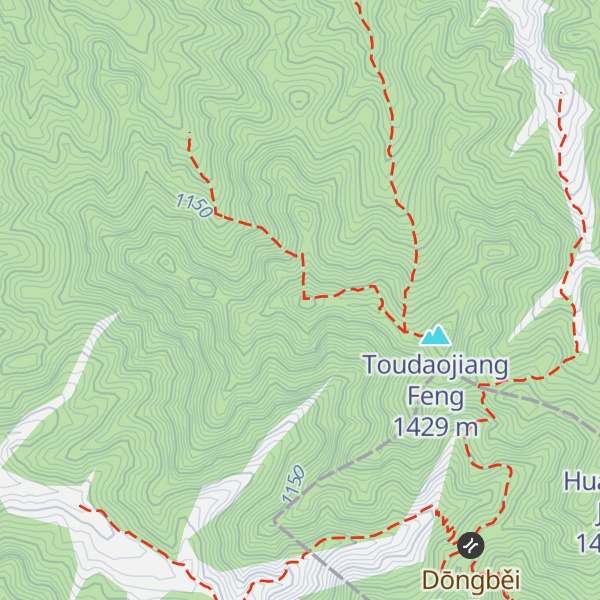 Map of Huangtujiang Feng