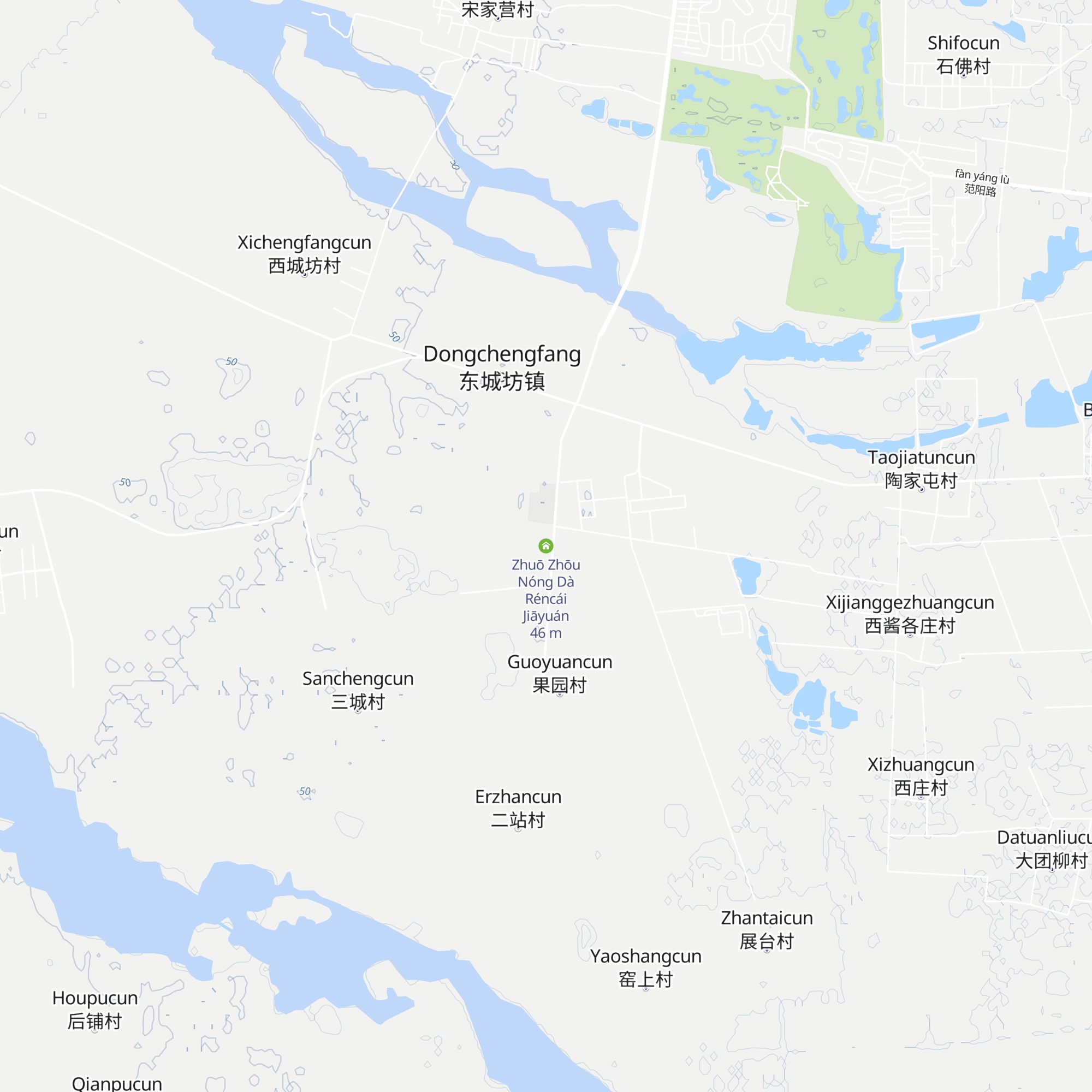 Zhuō Zhōu Nóng Dà Réncái Jiāyuán map