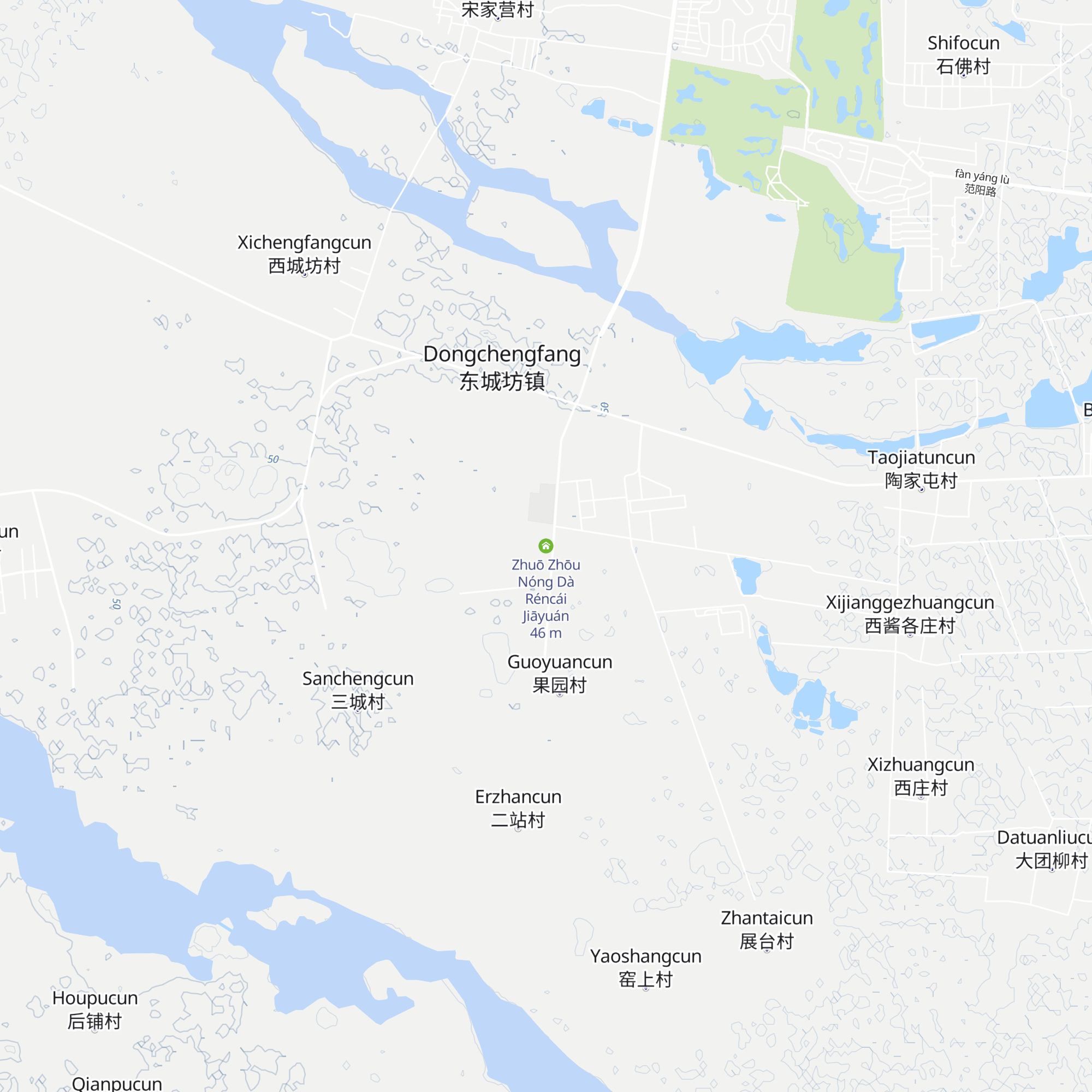 Zhuō Zhōu Nóng Dà Réncái Jiāyuán map