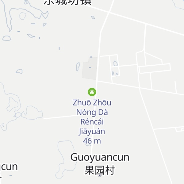 Map of Zhuō Zhōu Nóng Dà Réncái Jiāyuán