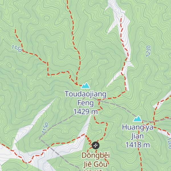 Map of Toudaojiang Feng