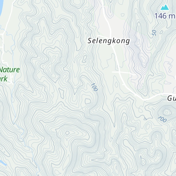Map of Gunung Tukadponggod