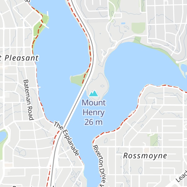 Map of Mount Henry