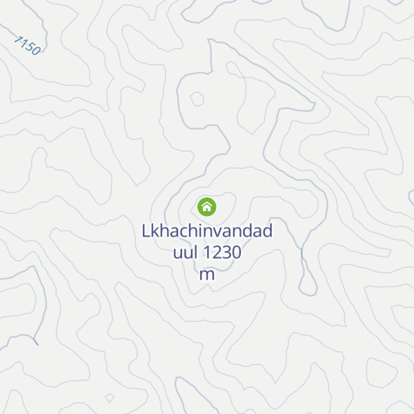 Map of Lkhachinvandad uul