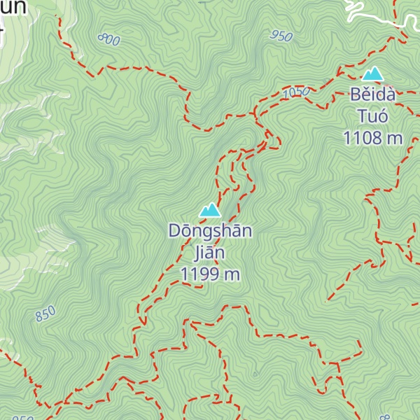 Map of Dōngshān Jiān