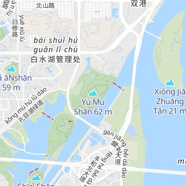 Map of Yú Mù Shān