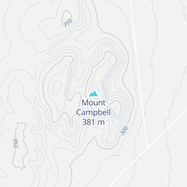 Map of Mount Campbell