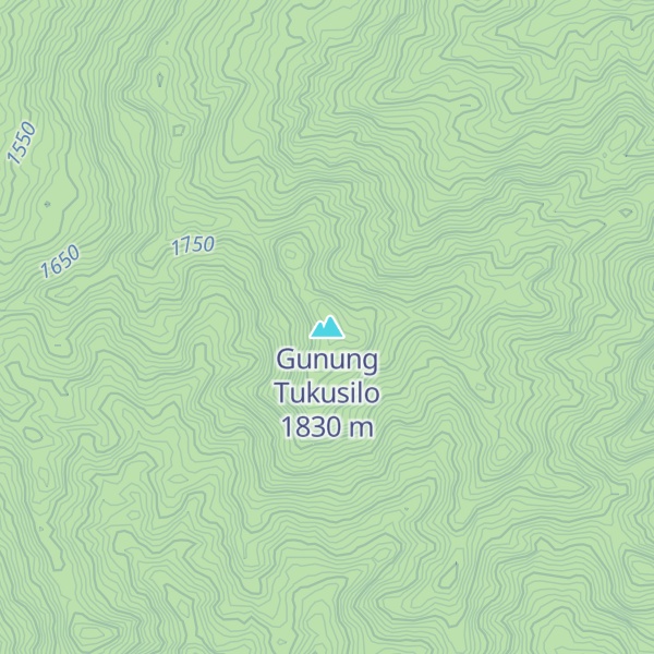 Map of Gunung Tukusilo