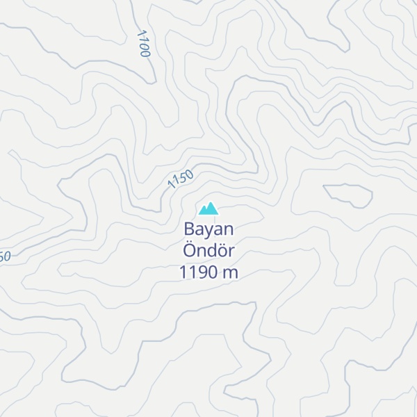 Map of Bayan Öndör