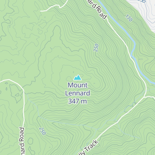 Map of Mount Lennard