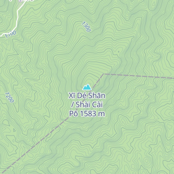 Map of Xī Dé Shān / Shài Cài Pō