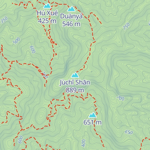 Map of Jùchǐ Shān