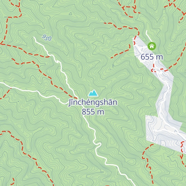 Map of Jīnchéngshān