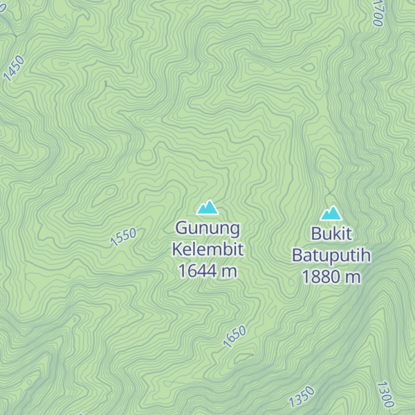 Map of Gunung Kelembit