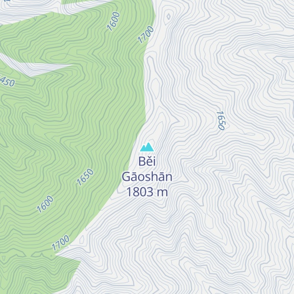 Map of Běi Gāoshān