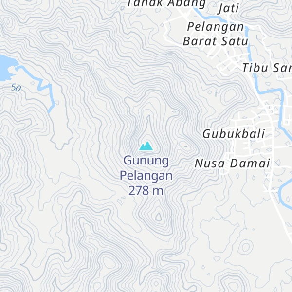 Map of Gunung Pelangan