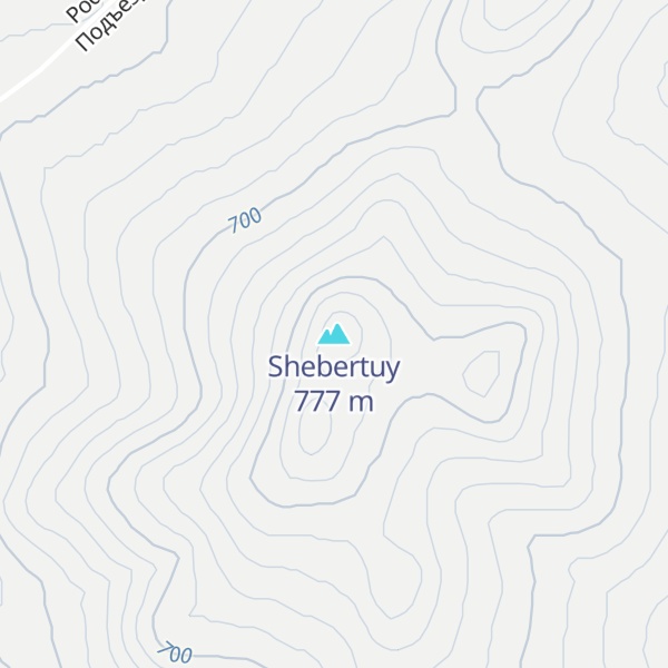 Map of Shebertuy