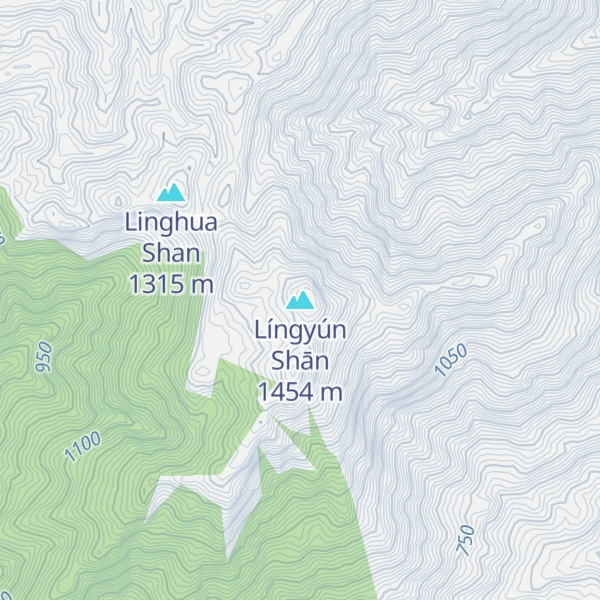 Map of Língyún Shān