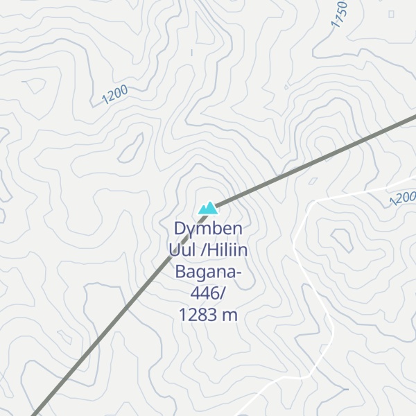 Map of Dүmben Uul /Hiliin Bagana-446/