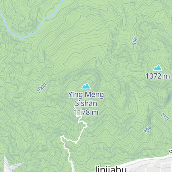 Map of Yīng Mèng Sìshān