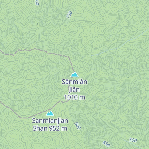 Map of Sānmiàn Jiān