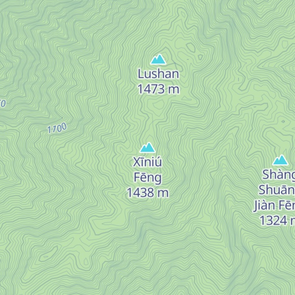 Map of Xīniú Fēng