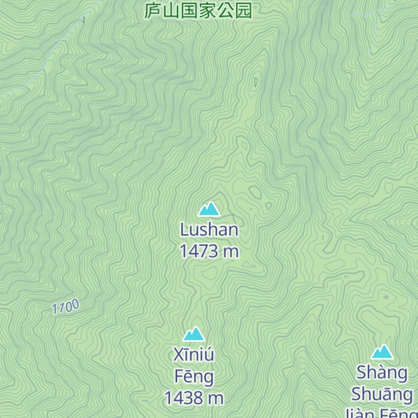Map of Lushan