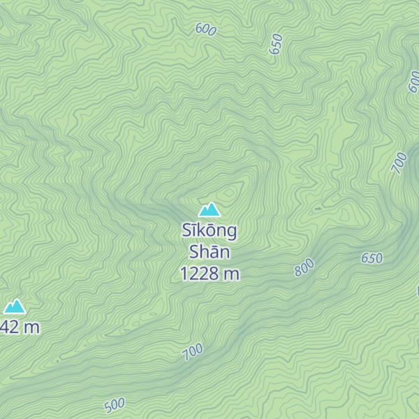 Map of Sīkōng Shān