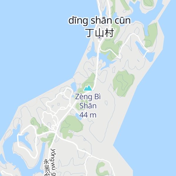 Map of Zèng Bì Shān