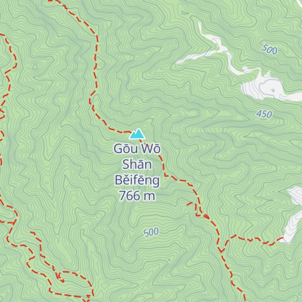 Map of Gōu Wō Shānzhōng Fēng