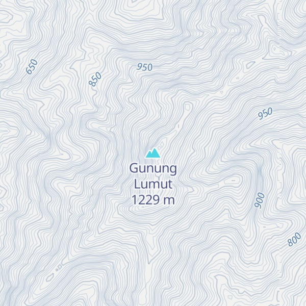Map of Gunung Lumut