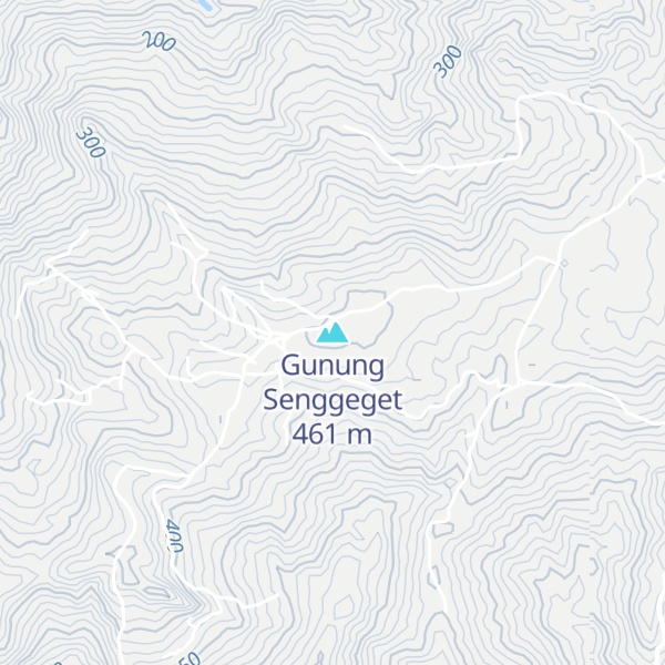 Map of Gunung Senggeget