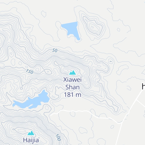 Map of Xiawei Shan