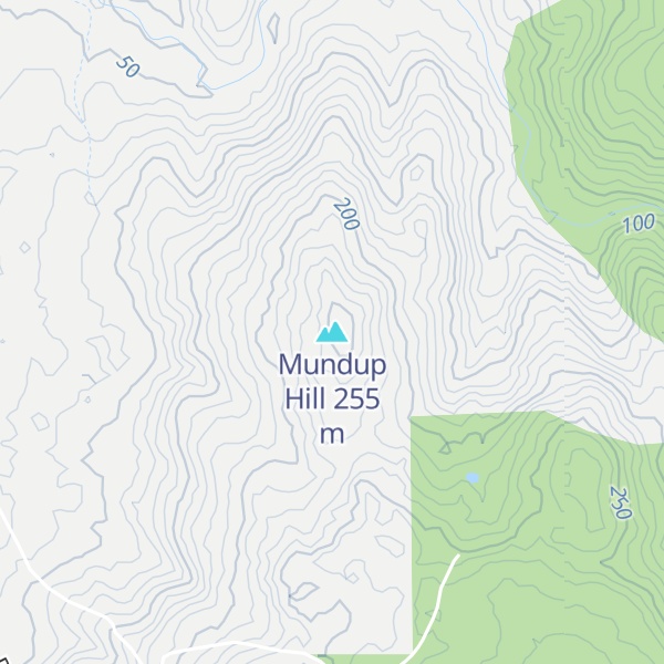 Map of Mundup Hill